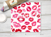 Lips Prints Patterned Adhesive Vinyl 190